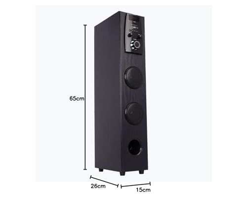 ZEBRONICS Impact Tower Speaker with Wireless BT/USB/FM/AUX and Wired Mic