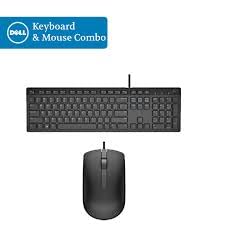 Dell USB Wired Keyboard and Mouse Set (Black) KB216+MS116