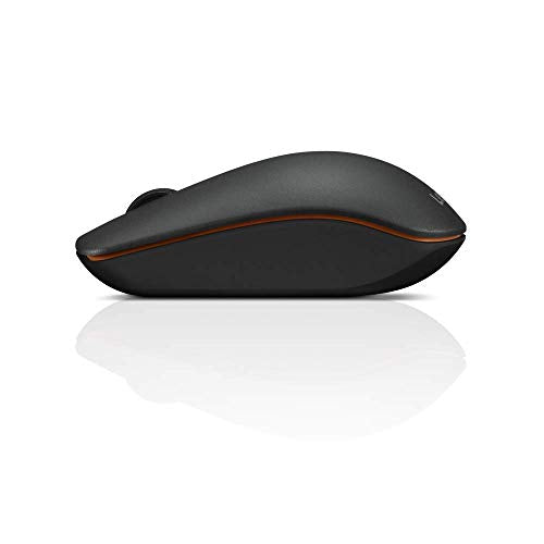 Lenovo 400 Wireless Mouse, 1200DPI Optical Sensor, 2.4GHz Wireless Nano USB, 3-Button (Left,Right,Scroll) Upto 8M Left/Right & 100K Scroll clicks & 1yr Battery, Ambidextrous, Ergonomic GY50R91293