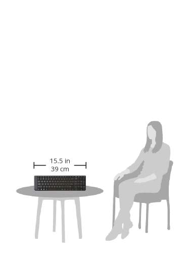 Logitech MK215 Wireless Keyboard and Mouse Combo, 2.4 GHz Wireless, 3 Years Warranty, Compact Design, 2-Year Battery Life(Keyboard),5 Month Battery Life(Mouse) PC/Laptop- Black