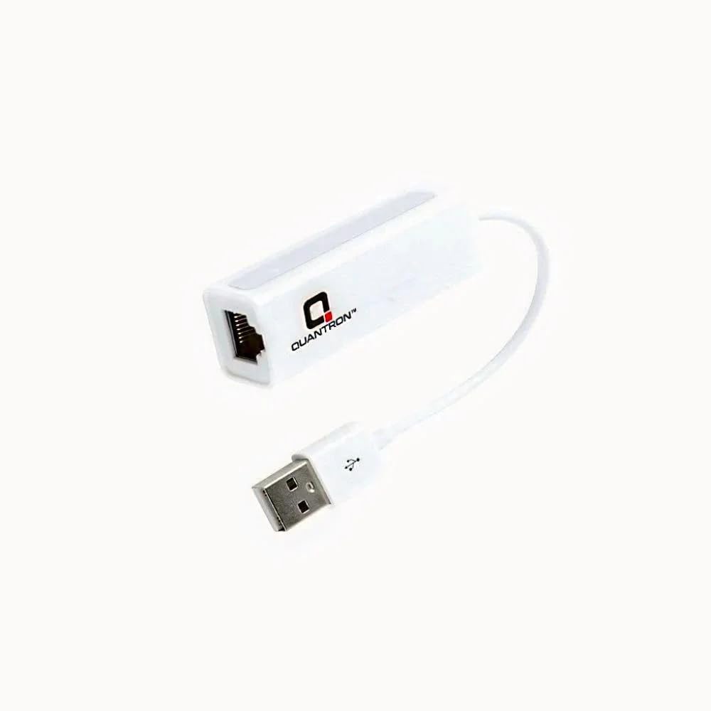 QUANTRON QUL-1110 USB LAN Card | Ethernet Adapter for Stable Wired Connection | High-Speed Network Adapter | Plug & Play for Laptops, PCs, and More