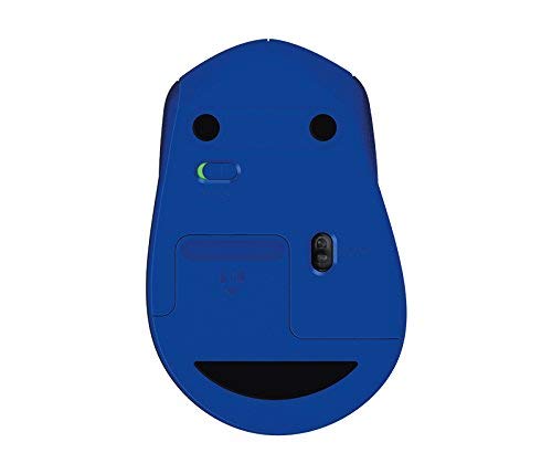 (Refurbished) Logitech M331 Silent Plus Wireless Mouse- Blue