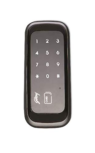 Godrej Smart Lock |Advantis Crystal Digital Lock for Glass Door | 2 in 1 Access | Pin + RFID, Autolocking Digital | Lock for Office |for Hotel & Home| Glass Door | Black Finish