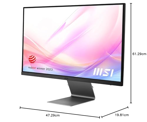 MSI Modern MD271UL 27 Inch 4K Uhd Professional Productivity Monitor 3840 x 2160 IPS Panel, Eye-Friendly Screen, 99% DCI-P3/139% SRGB Colour Gamut - 2X HDMI 2.0b, DP 1.2a, USB Type-C (65W PD), Silver