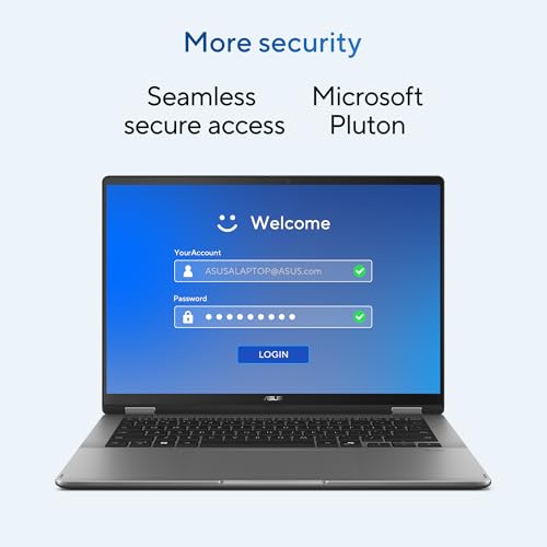 ASUS Vivobook 14 Flip,Intel Core Ultra 5 (Series 2),Copilot+ AI PC(Intel Arc iGPU/40TOPS/16GB/512GB/FHD+ Touch screen/14/Windows 11/M365 Basic (1Year)*/Office Home 2024/Gray/1.57 kg) TP3407SA-QL024WS