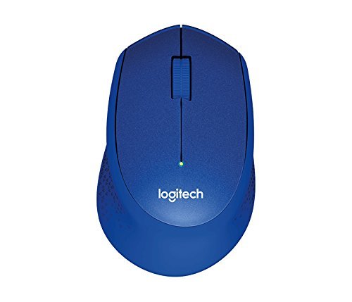 (Refurbished) Logitech M331 Silent Plus Wireless Mouse- Blue