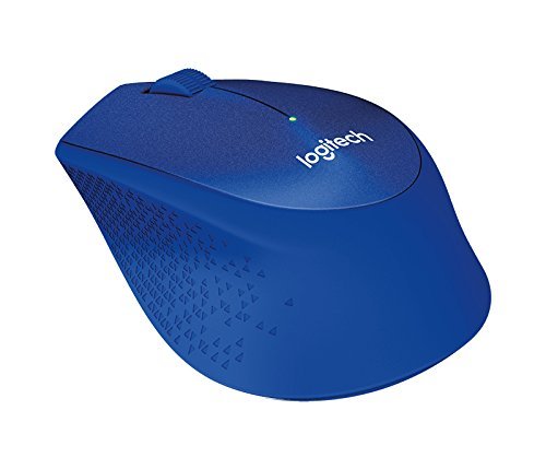 (Refurbished) Logitech M331 Silent Plus Wireless Mouse- Blue