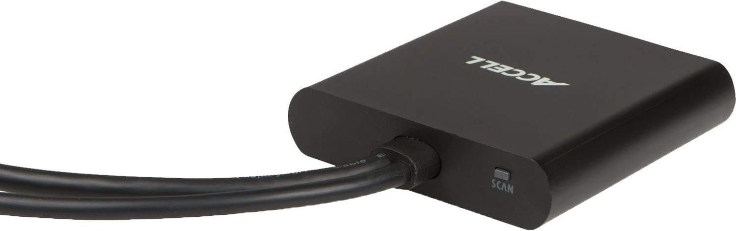 Accell mDP-2DP Multi Monitor Splitter - Mini DisplayPort 1.2 Multi-Stream Transport (MST) Hub - 1x Mini DisplayPort Connector, 2X DisplayPort outputs