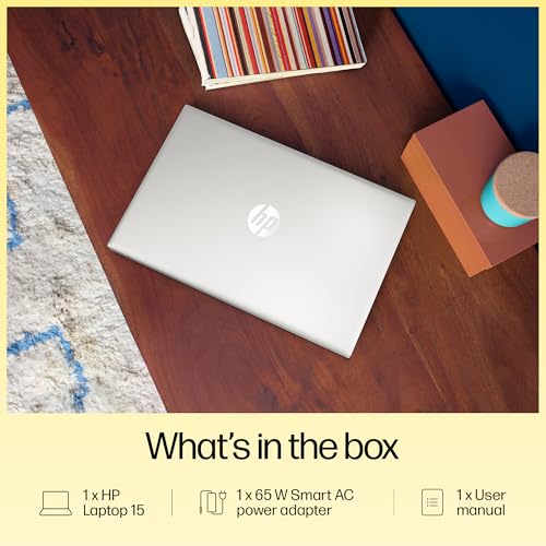 HP 15, AMD Ryzen 5 7530U Laptop (16GB DDR4,512GB SSD) Anti-Glare, Micro-Edge,15.6''/39.6cm, FHD, Win11, M365 Basic(1yr),Office Home24, Silver,1.59kg, Radeon Graphics, FHD Camera w/Shutter, fc0389AU