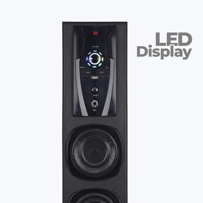 ZEBRONICS Legend Wireless BT/USB/FM/AUX/MIC Input LED Display