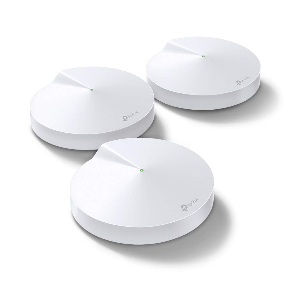 TP-Link Deco Whole Home Mesh WiFi System Up to 5,500 sq. ft. Coverage and 100+ Devices, Wireless Router/WiFi Extender Replacement, Support Parental Controls/Anitivirus, Seamless Roaming(Deco M5)