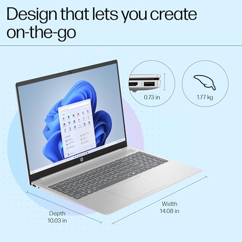 HP Pavilion 16 AI Laptop, Intel Core Ultra 5 125U (14th Generation) 16 GB LPDDR5,1TB SSD,16-inch (40 cm), WUXGA, 300 nits, 1080p FHD IR Camera, Backlit Kb, (Win11+Office, Silver, 1.77 kg) 16-af0056TU