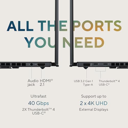 ASUS Zenbook Duo OLED (2024), 14" (35.56cm) FHD OLED Touch Display, Intel Core Ultra 9 185H, Built-in AI, Dual Screen Laptop (32GB/1TB SSD/Intel Arc Graphics/Win11/Gray/1.65 Kg), UX8406MA-QL961WS