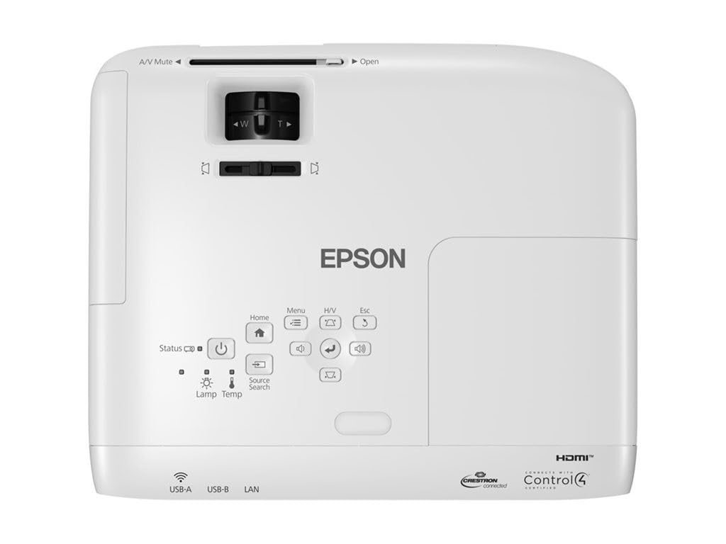 Epson EB-W49 WXGA Projector Brightness: 3800lm with HDMI Port (Optional Wi-Fi) (V11H983040)