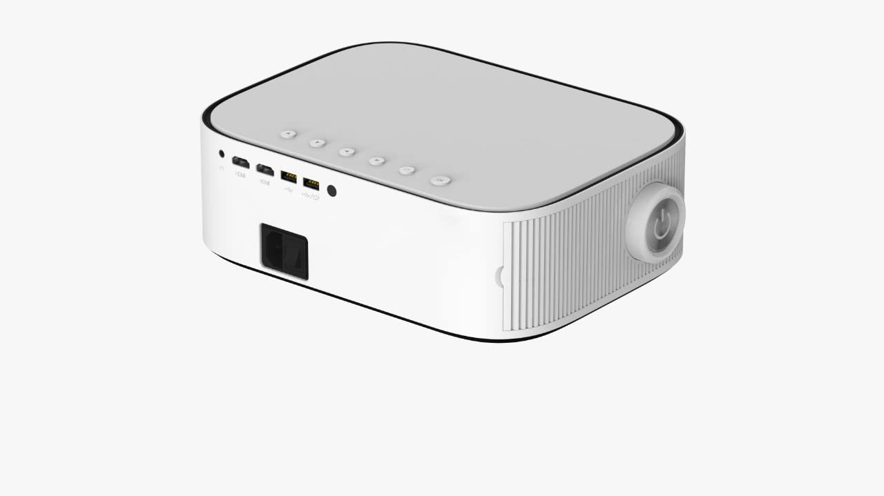 TONZO LS 870 LED Projector - Full HD 1080p, 4K Support, 10000 Lumens, 300" Max Screen, Dual Bluetooth