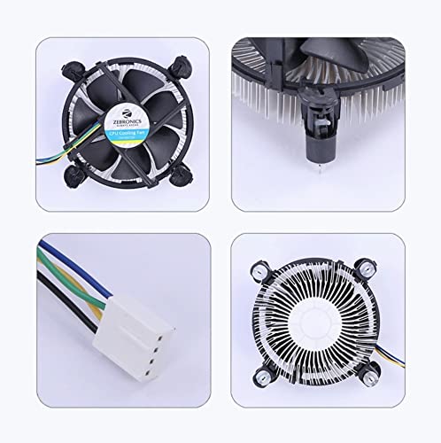 Zebronics CPU Cooling Fan | 775/1150/1155/1156 Socket | 90mm CPU Fan | Thermal paste Included