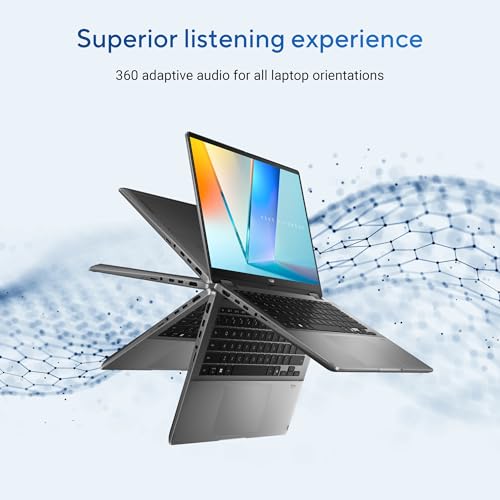 ASUS Vivobook 14 Flip,Intel Core Ultra 5 (Series 2),Copilot+ AI PC(Intel Arc iGPU/40TOPS/16GB/512GB/FHD+ Touch screen/14/Windows 11/M365 Basic (1Year)*/Office Home 2024/Gray/1.57 kg) TP3407SA-QL024WS