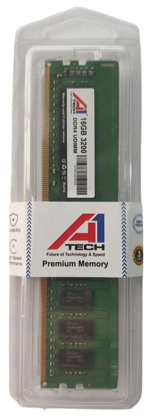 A1TECH 16GB DDR4 3200 MHz CL22 Desktop RAM Memory Computer Speed and Performance Memory, (Support Only Intel Motherboard) (3 Years Warranty)