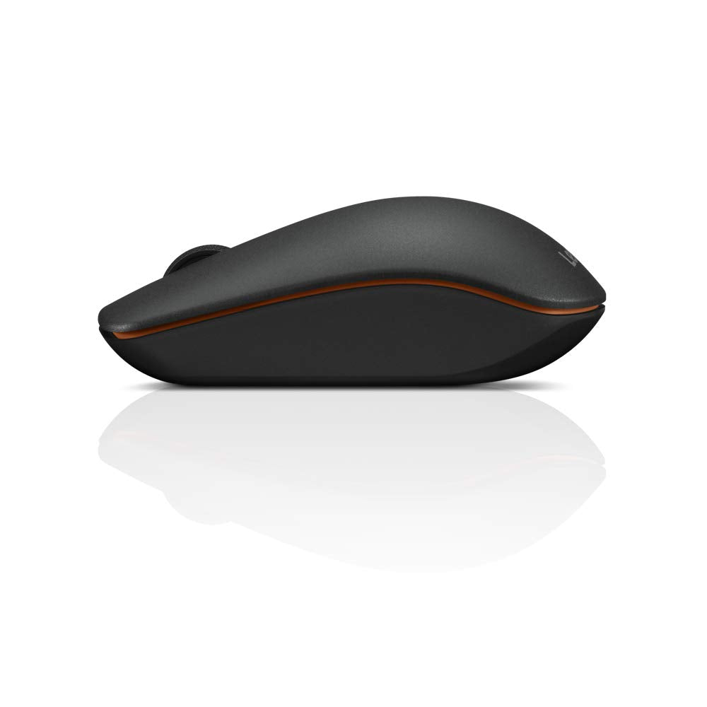 Lenovo 400 Wireless Mouse, 1200DPI Optical Sensor, 2.4GHz Wireless Nano USB, 3-Button (Left,Right,Scroll) Upto 8M Left/Right & 100K Scroll clicks & 1yr Battery, Ambidextrous, Ergonomic GY50R91293