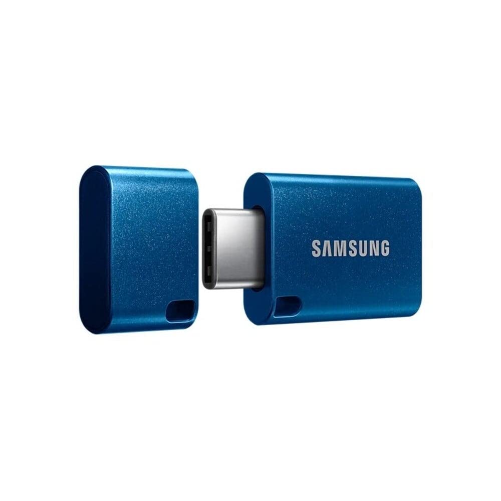 SAMSUNG Type-C™ USB Flash Drive, 256GB, Transfers 4GB Files in 11 Secs w/Up to 400MB/s 3.13 Read Speeds, Compatible w/USB 3.0/2.0, Waterproof, 2022,Blue