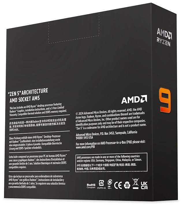 AMD Ryzen 9 9950X Desktop Processor