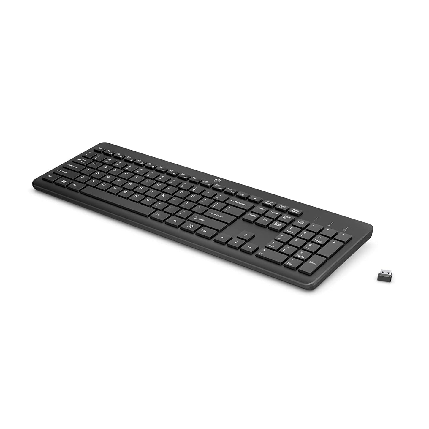 HP 230 Wireless Black Keyboard with 2.4GHz connectivity up to 10m, 12 Function Keys and 16-Month Long Battery Life. 3-Years Warranty.(3L1E7AA)