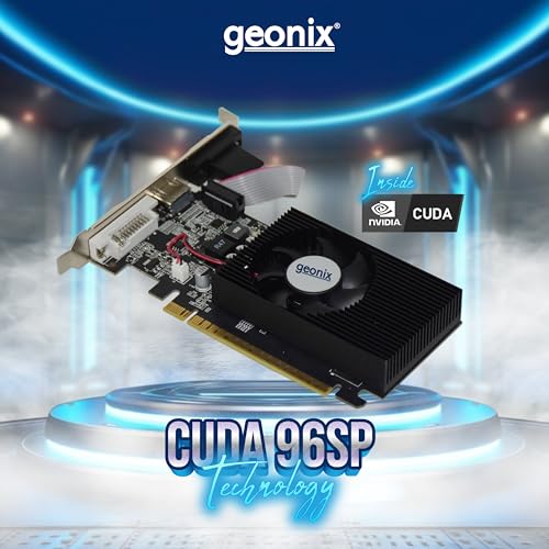 GEONIX GEFORCE GT 730LP 4GB DDR3 Graphic Card | 64bit Dual Slot | Multiple Outputs- VGA, HDMI, DVI | Support PCI-e2 Profile