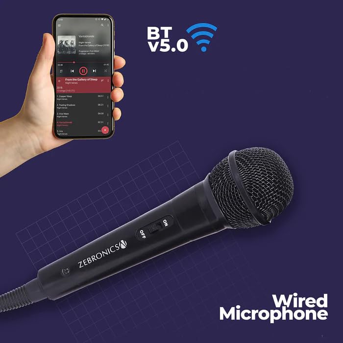 ZEBRONICS Legend Wireless BT/USB/FM/AUX/MIC Input LED Display