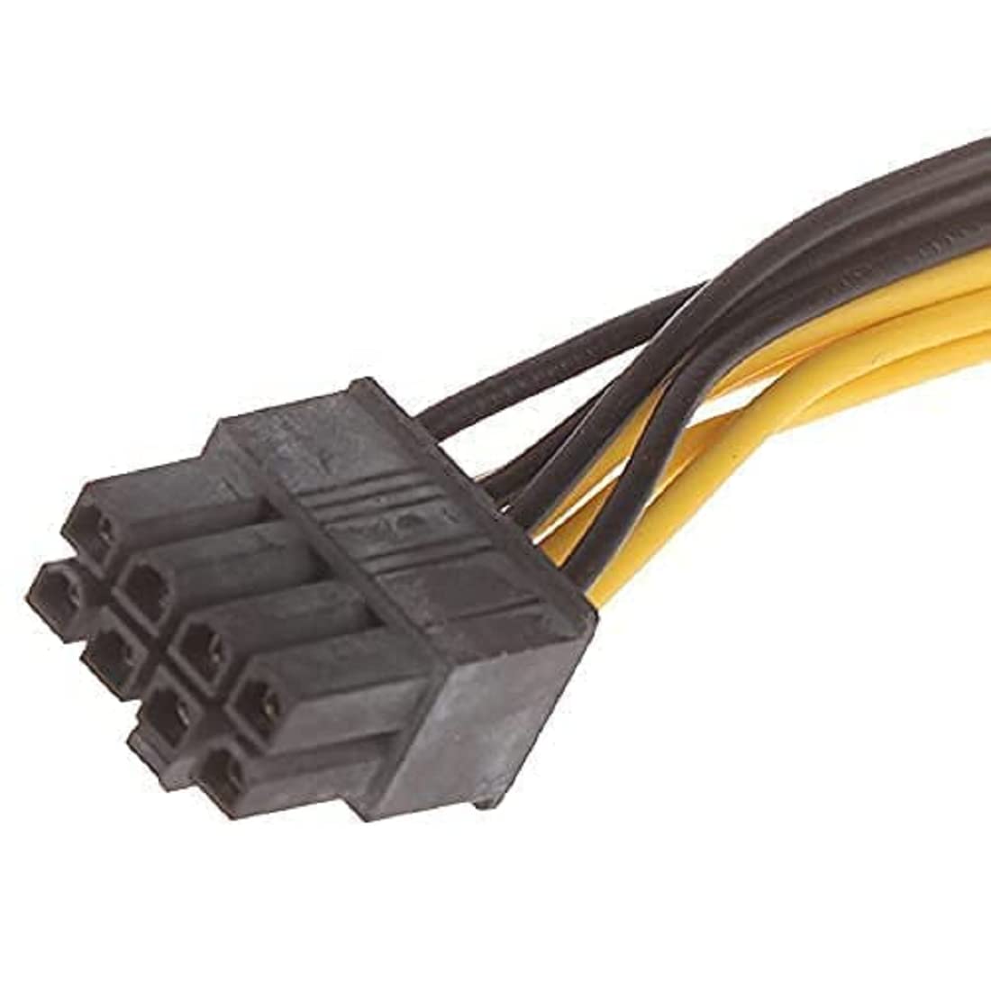 HRtronics® - 4 Pin Male to 8 Pin Female ATX CPU Power Connector Extension Cable Adapter CPU Power Supply EPS Power Cord 4-Pin to 8-Pin Motherboard ATX, 17cm, (5 pcs)