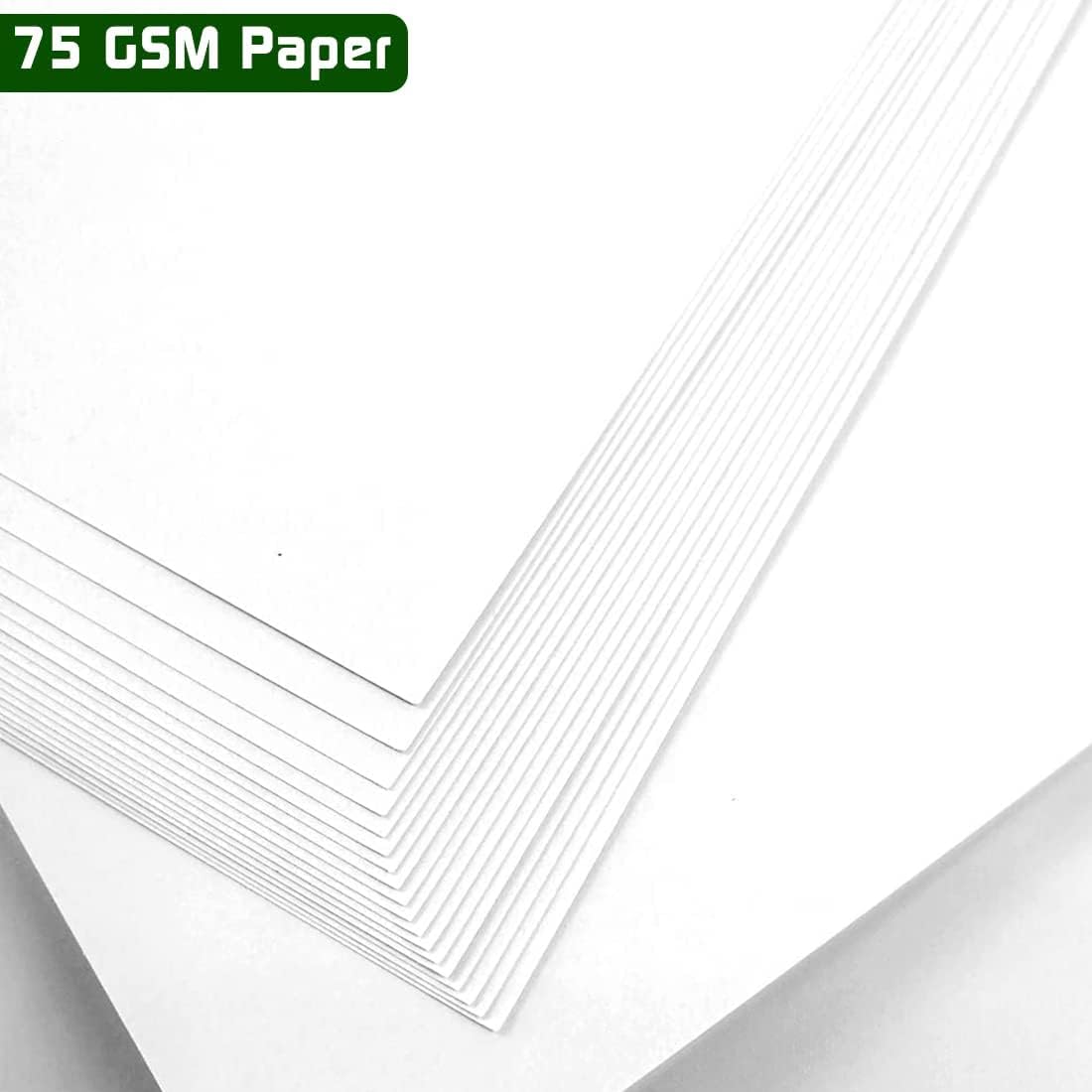 Pristine Copier Paper | 1 Ream | A4 Size | 75 GSM | 500 Sheets | White Paper | For Laserjet & Inkjet Printer | Fast Drying | Both Side Print | Eco Friendly