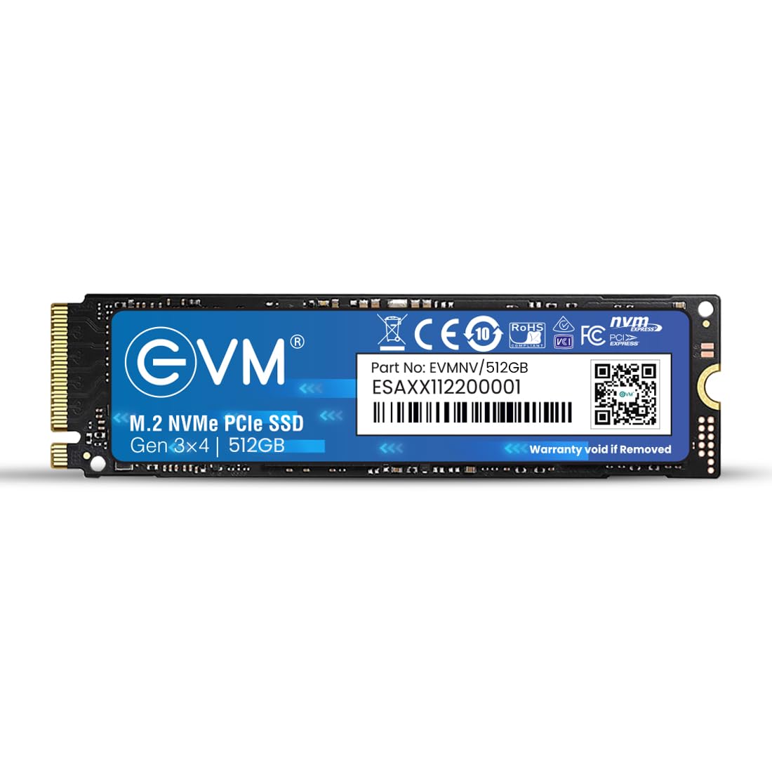 EVM 512GB Gen 3 NVMe (2280) InternalSSD - 3200MB/s Read - PCIe Gen 3x4-5-Year Warranty (EVMNV/512GB)