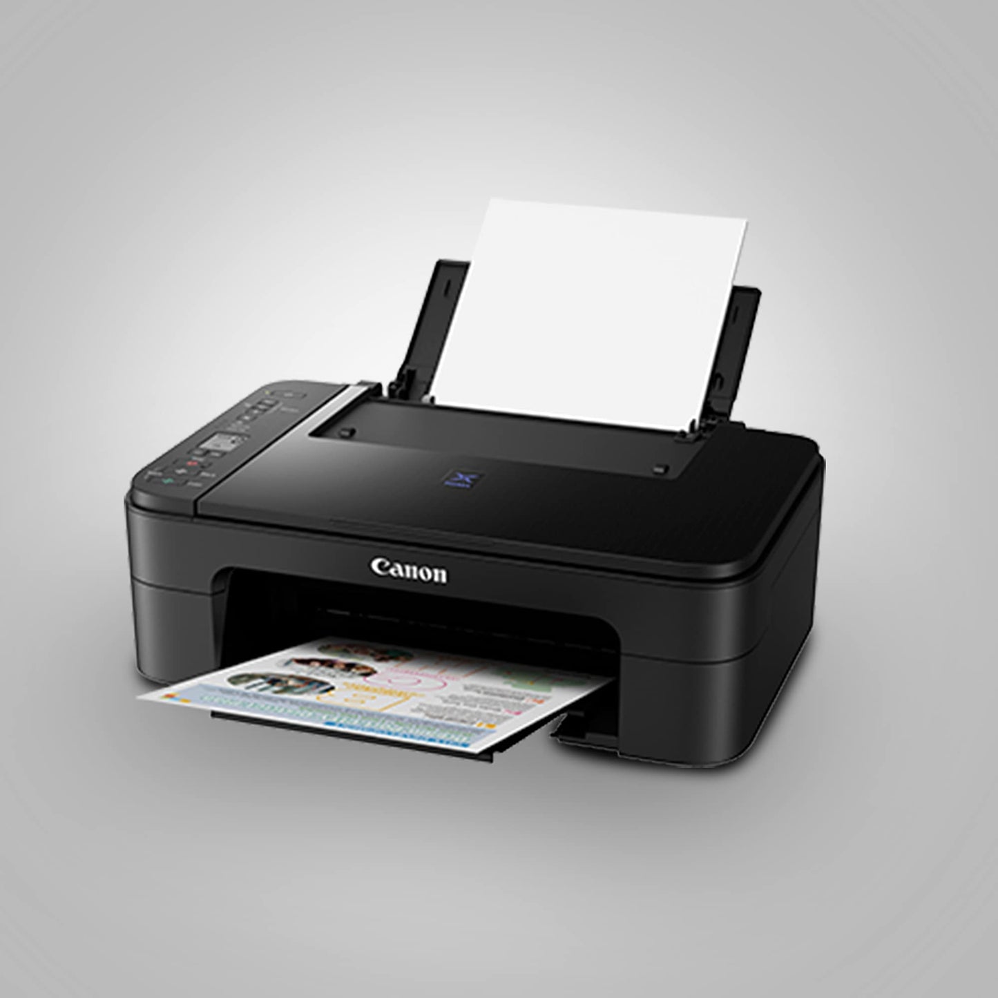Canon PIXMA E3370 All-in-One Wireless Ink Efficient Color Printer (Black)