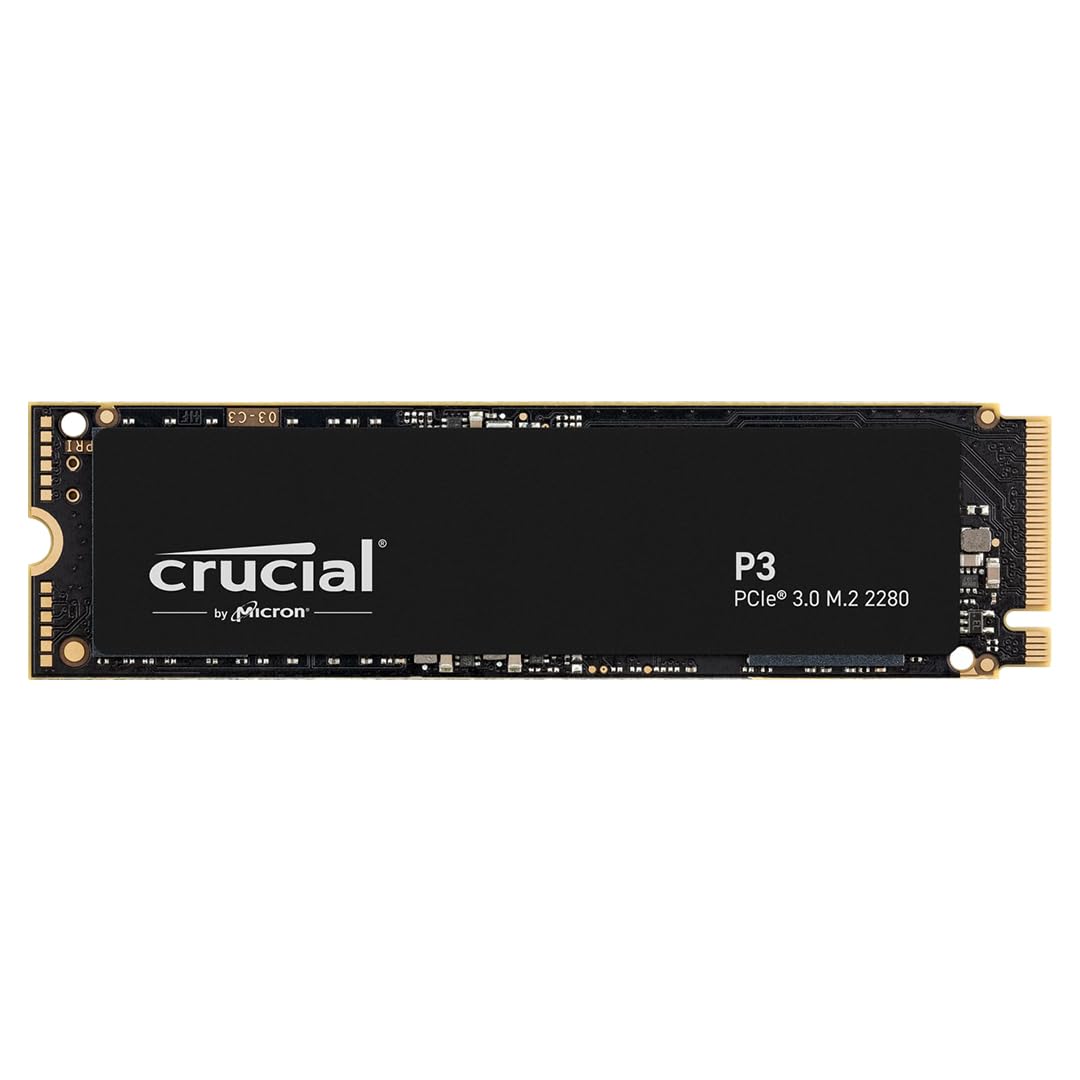 Crucial P3 Plus 500GB PCIe 4.0 3D NAND NVMe M.2 SSD, up to 4700MB/s - CT500P3PSSD8