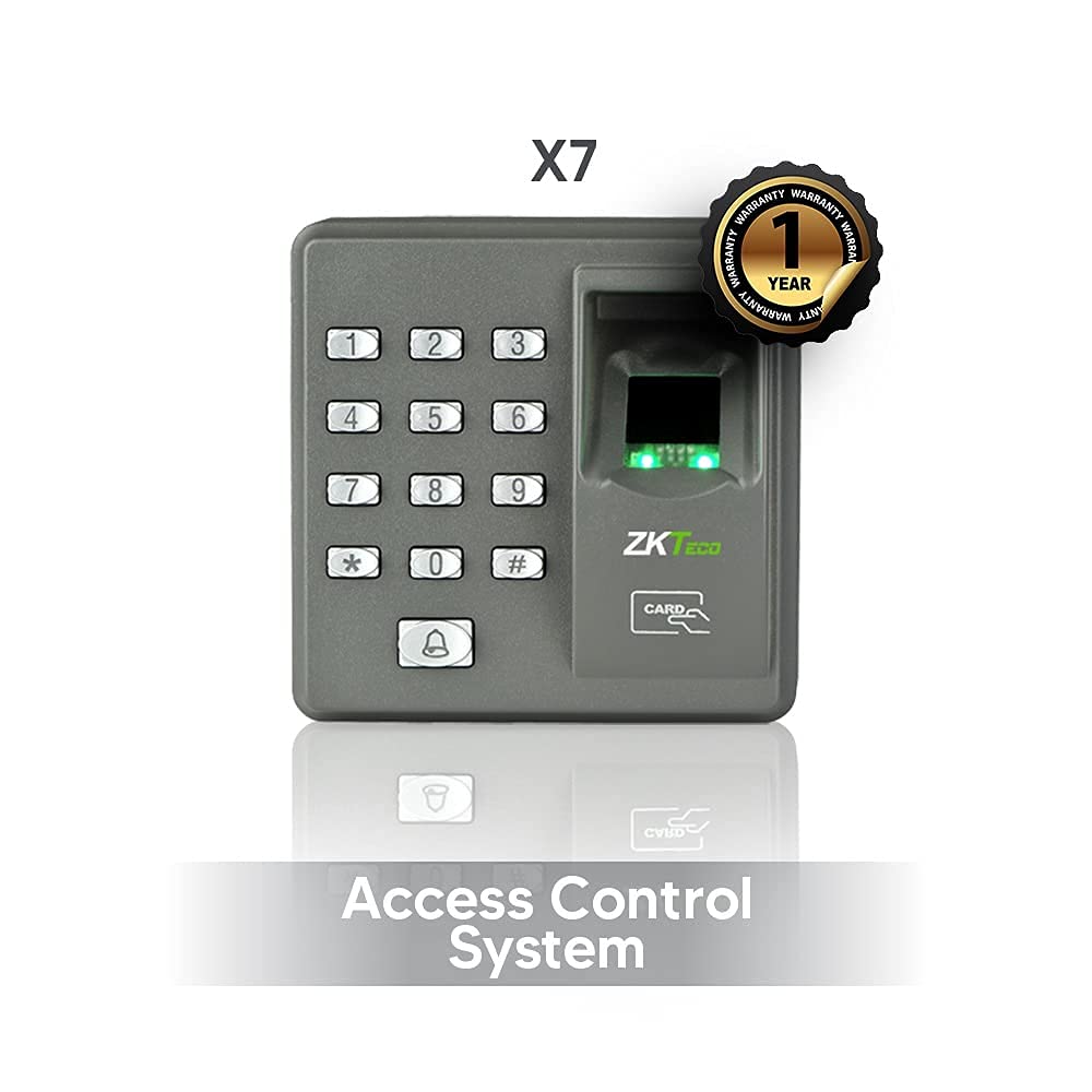 ZKTeco X7 Biometric Access Control Terminal | Fingerprint & RFID Card Reader | Fingerprint & Card Capacity | Standalone Mode & Keypad | Ideal for Office & Commercial Security