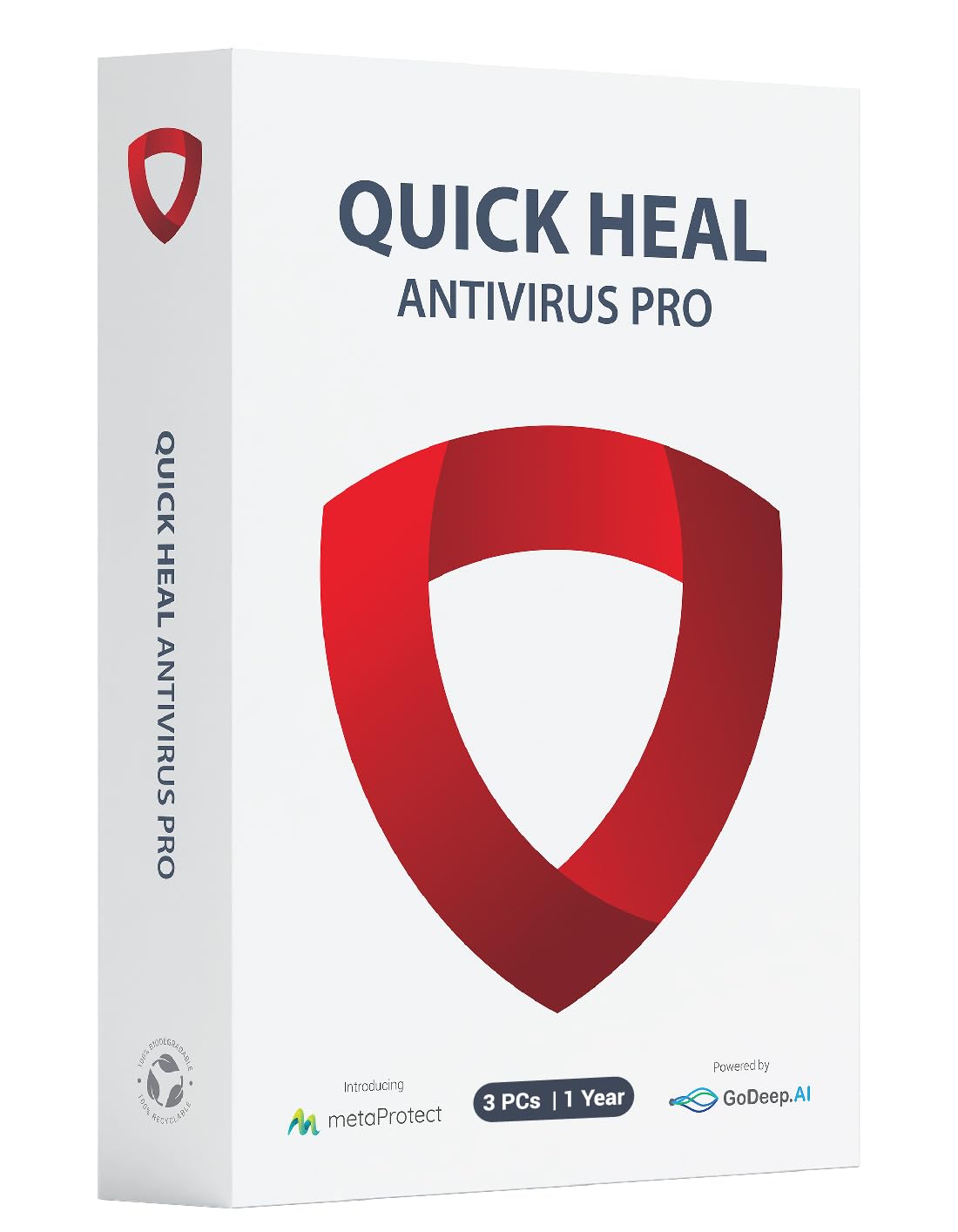 Quick Heal Antivirus Pro Latest Version, 3 Pc, 1 Year (CD/DVD)