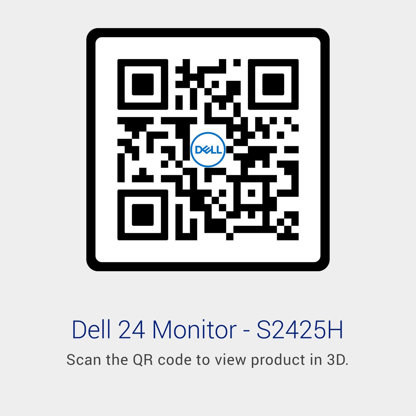 Dell-S2425H-Grey 60.47cm (23.8") FHD Monitor 1920x1080 at 100Hz, Built-In 5w Dual Speaker, Response Time: 4ms (Extreme), 99% sRGB (typical), Ficker Free, Brightness: 250 cd/m2 (typical), Ports: 2xHDMI