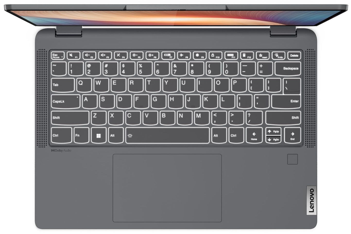 Lenovo IdeaPad Flex 5 Ryzen 7 5700U 14" (35.5cm) WUXGA+ IPS 2-in-1 Laptop (16GB/512GB SSD/Win 11/Office 2021/Backlit KB/Fingerprint/FHD Camera/Alexa/3 Month Game Pass/Storm Grey/1.5Kg), 82R900HFIN