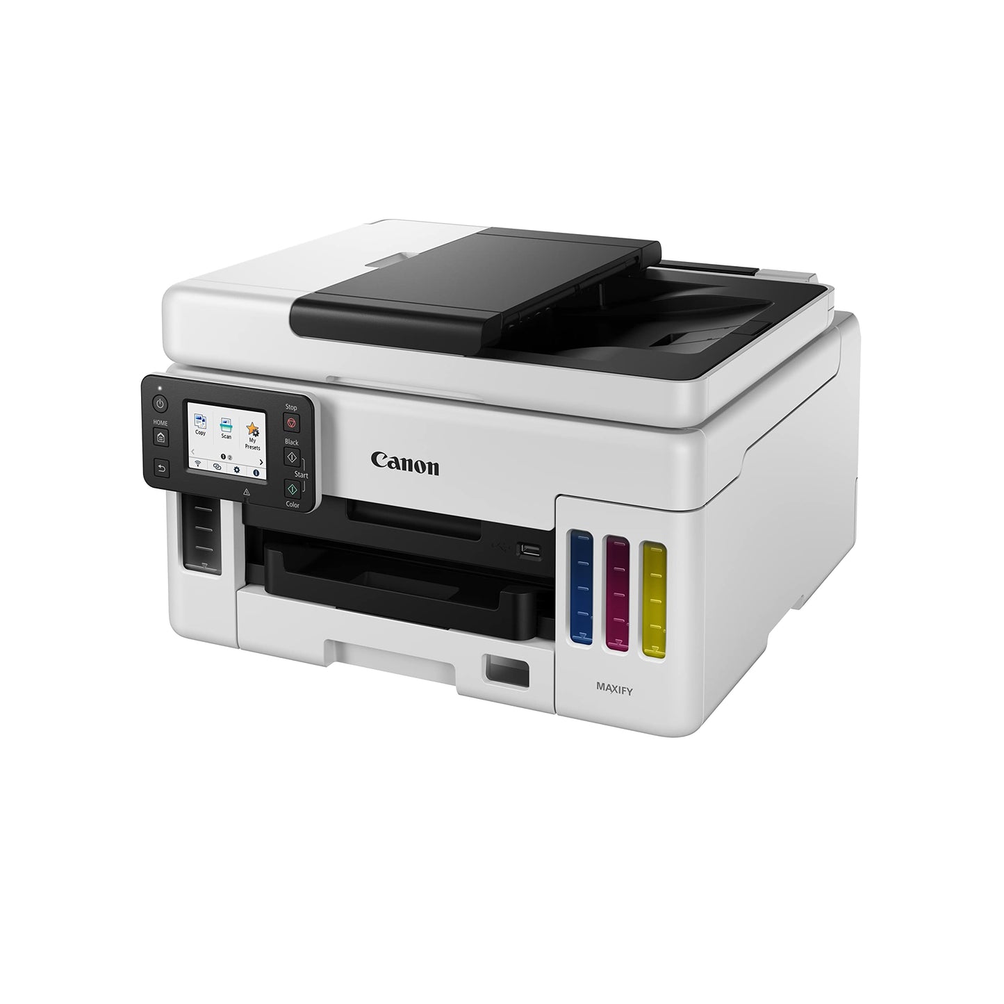 Canon MAXIFY MegaTank GX6070 All-in-One Wireless Ink Tank (Colour) Business Printer for High Volume Document Printing with 2 years Standard Warranty
