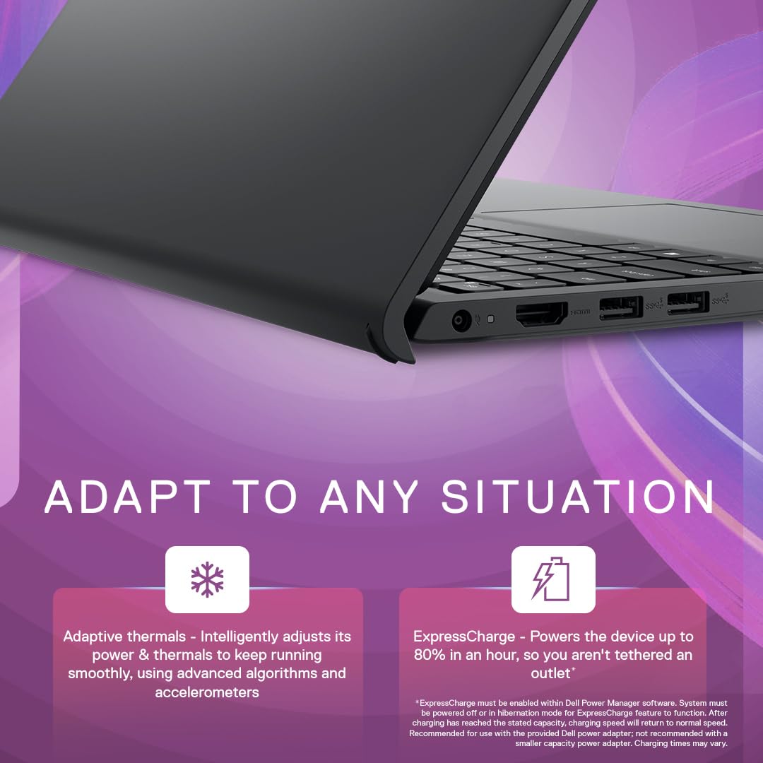Dell Inspiron 3530 Thin & Light Laptop, 13th Gen Intel Core i3-1305U/8GB/512GB SSD/15.6" (39.62cm) 120Hz Refresh Rate on a FHD IPS Display/Windows 11 + MSO'21+McAfee 15 Month/Carbon Black/1.62kg