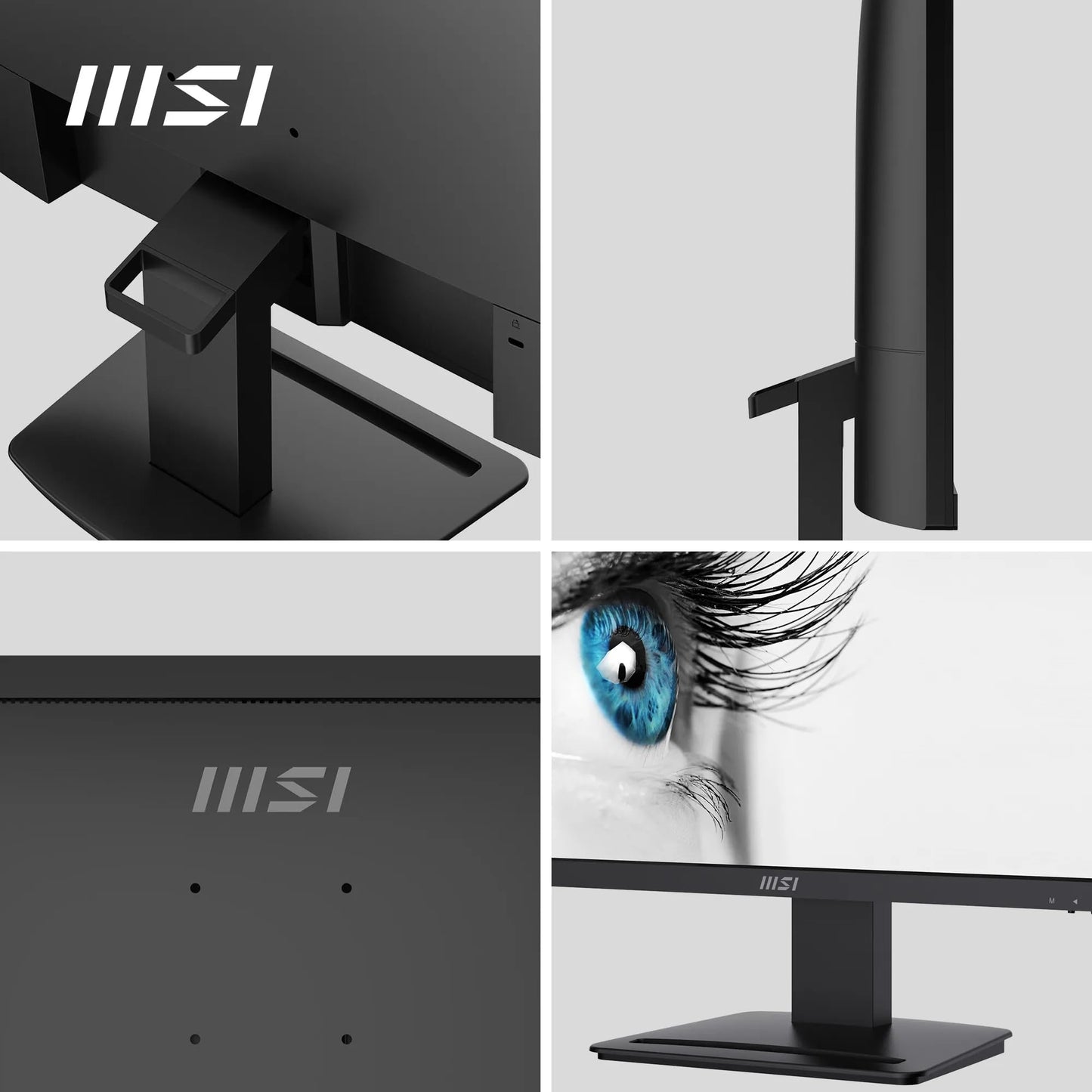 MSI PRO MP251 24.5 Inch Full HD Office Monitor - 1920 x 1080 IPS Panel, 100 Hz, Eye-Friendly Screen, Built-in Speakers, Tilt-Adjustable - HDMI 1.4b, D-Sub (VGA)