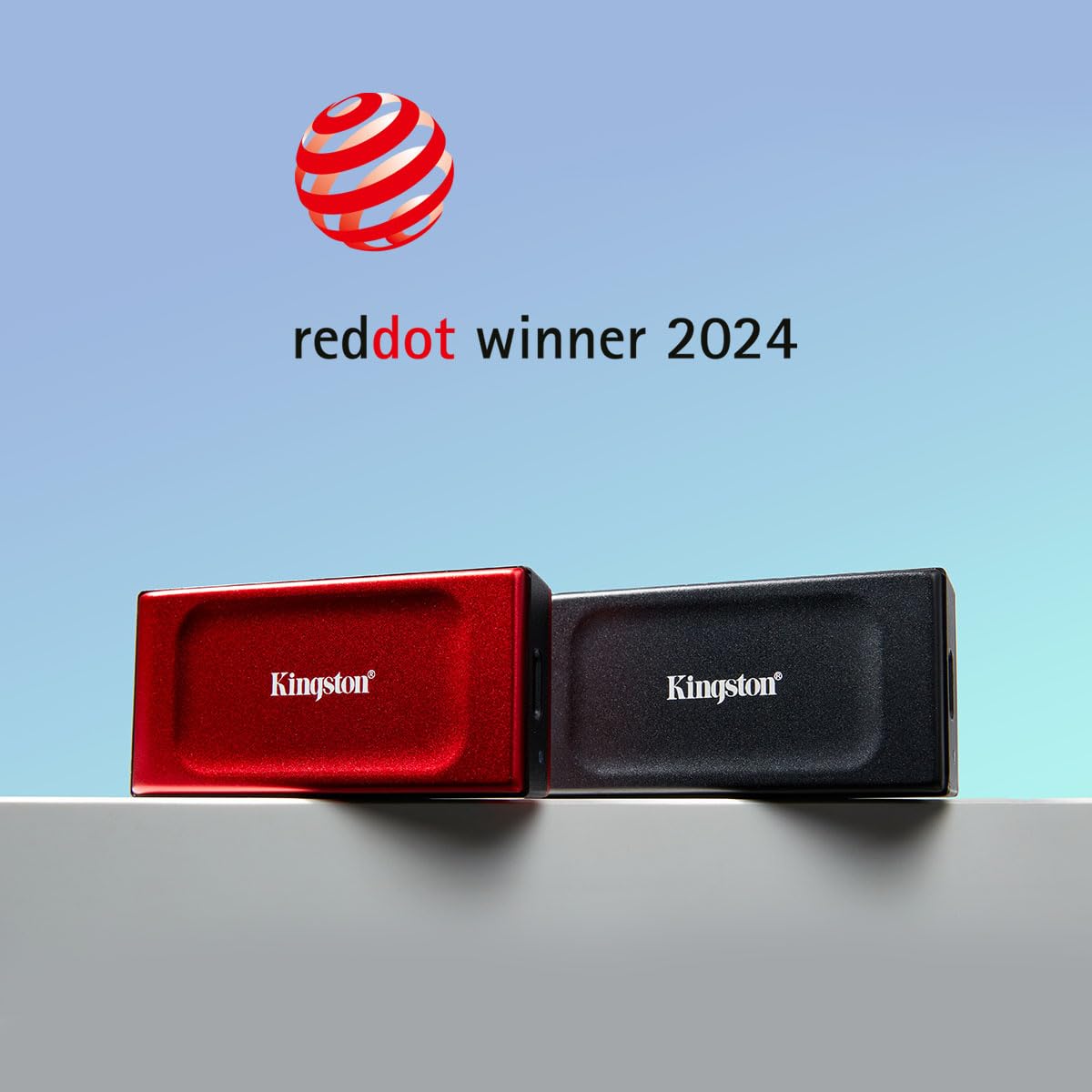 Kingston XS1000 1TB Portable SSD Red | Pocket-Sized | USB 3.2 Gen 2 | External Solid State Drive | Up to 1050MB/s | SXS1000R/1000G