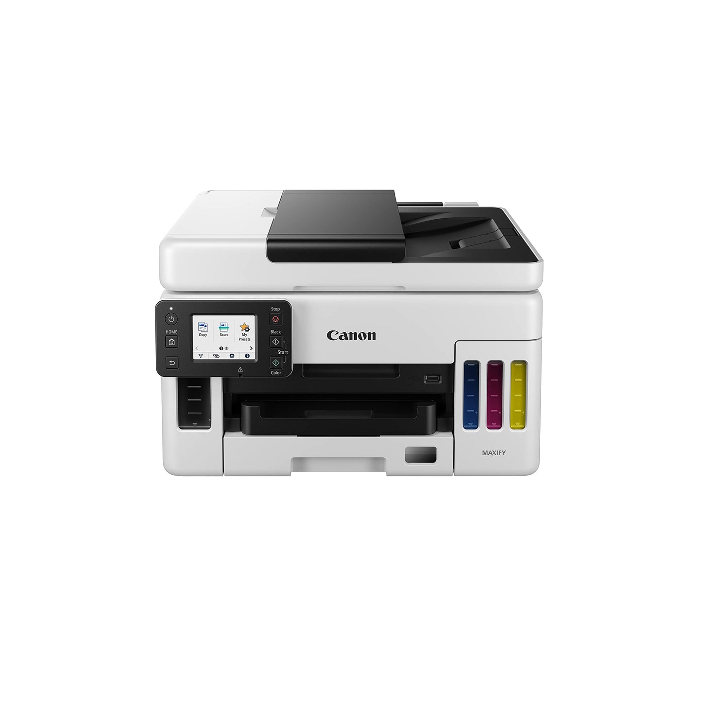 Canon MAXIFY MegaTank GX6070 All-in-One Wireless Ink Tank (Colour) Business Printer for High Volume Document Printing with 2 years Standard Warranty