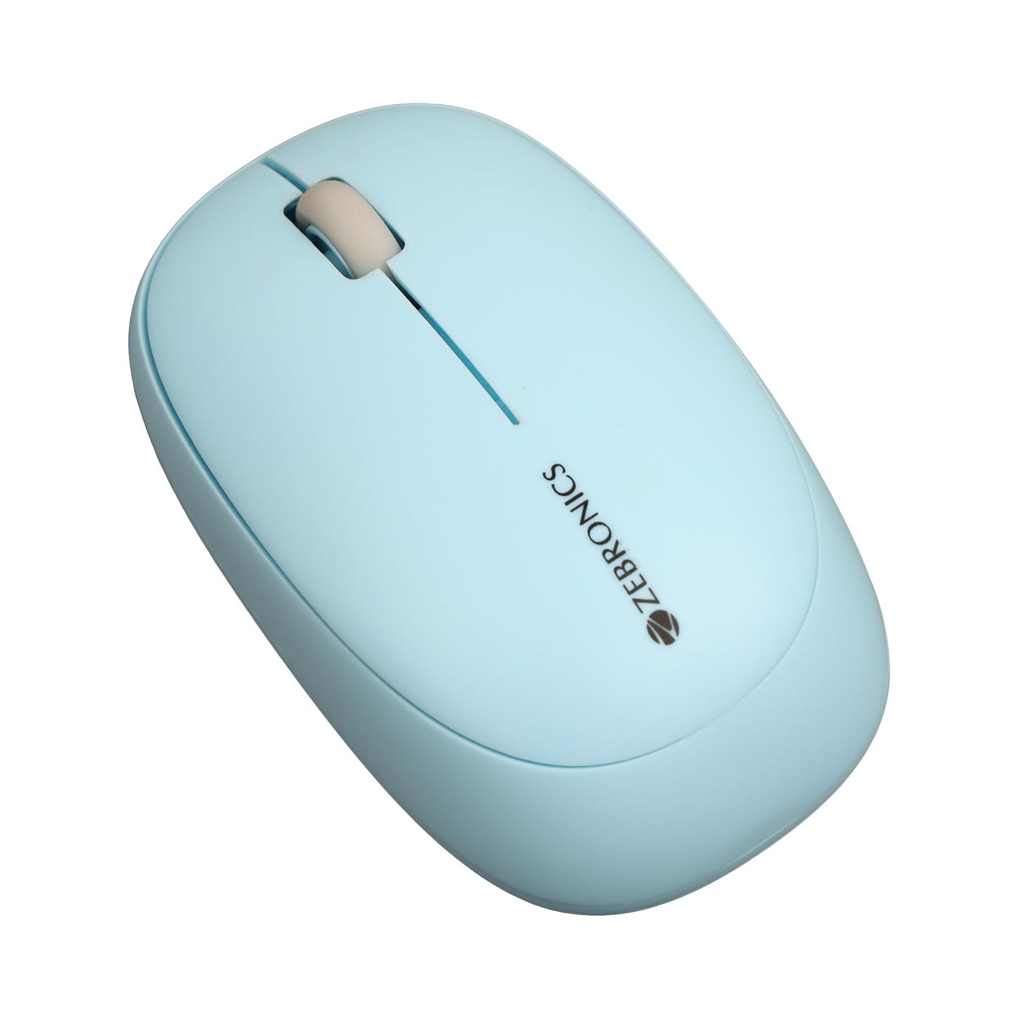 ZEBRONICS Companion 104 2.4GHz Wireless Keyboard & Mouse Combo, 100 Keys, Laser Printed Keycaps, Integrated Multimedia Keys, 3 Button Mouse, 1200 DPI, High Precision, Advanced Optical Sensor (Blue)