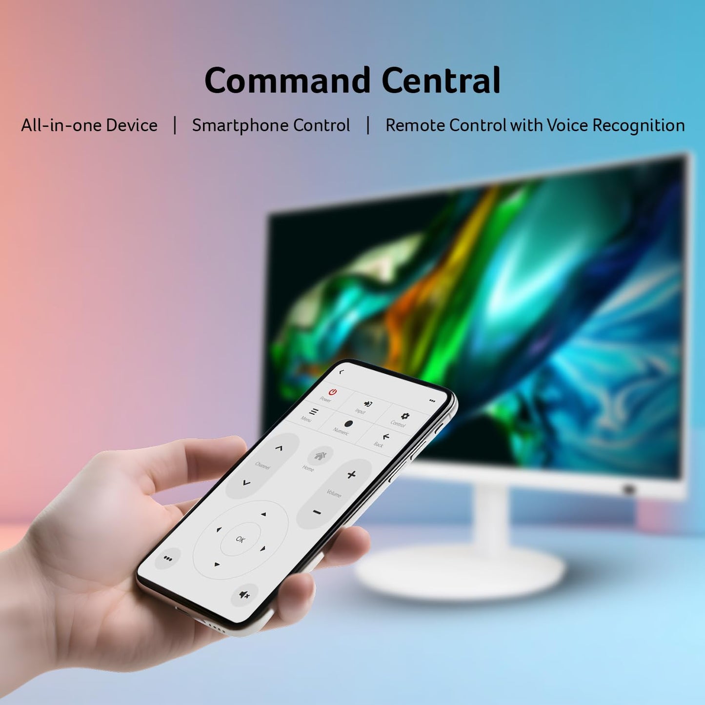 Acer RS242Y W 23.8 Inch Smart Full HD IPS Backit LED Monitor with WebOS I iOT Device I Airplay, Miracast, Wireless Mirroring, Bluetooth Support I HDR10 I Ergo Stand I Remote Control I Stereo Speakers