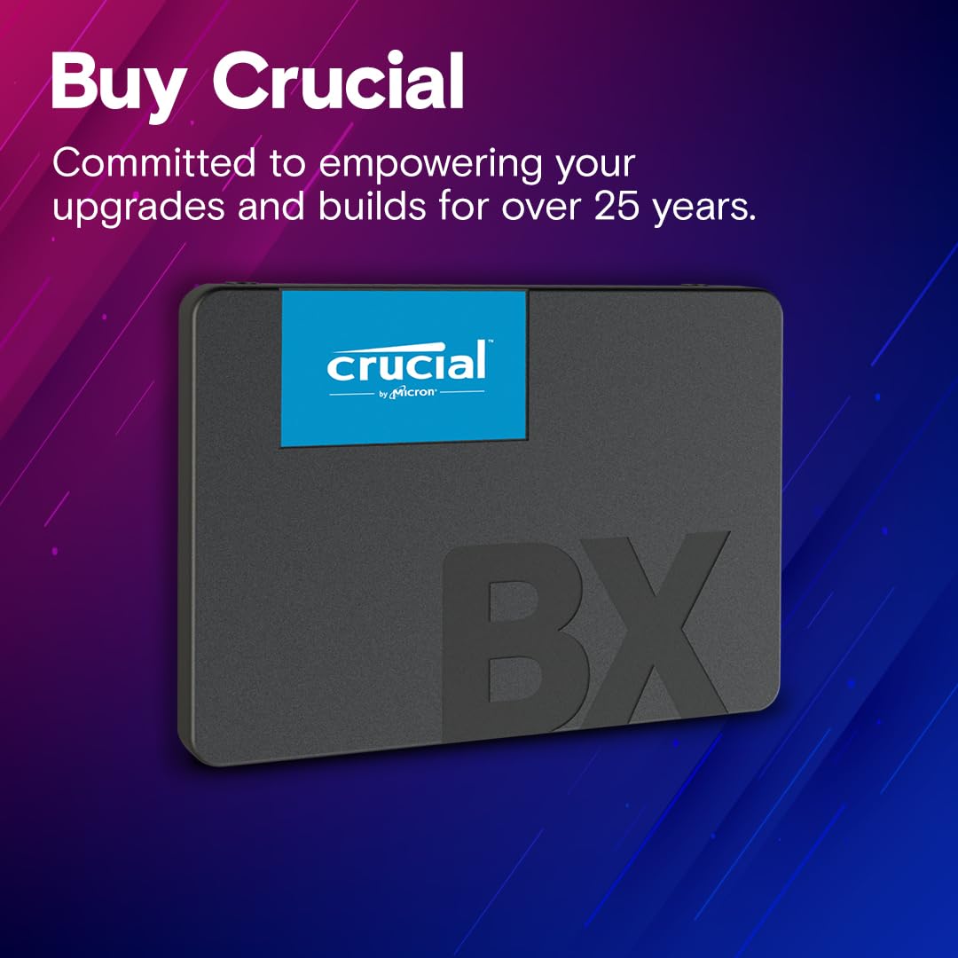 Crucial BX500 1TB 3D NAND SATA 6.35 cm (2.5-Inch) Internal SSD - CT1000BX500SSD1