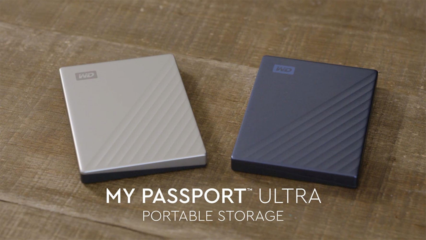 WD Western Digital My Passport Ultra 6TB Blue- Portable USB_C Hard Drive Worldwide