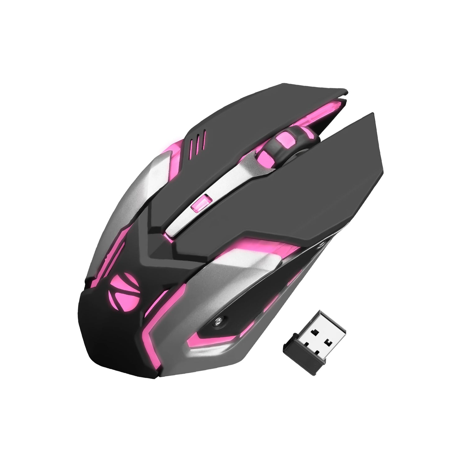 ZEBRONICS Transformer PRO Gaming Wireless Keyboard & Mouse Combo with 2.4GHz, Aluminum Body, Built in Battery, Multicolor LED Modes, Type C, Double Shot Keycaps, up to 4000 DPI