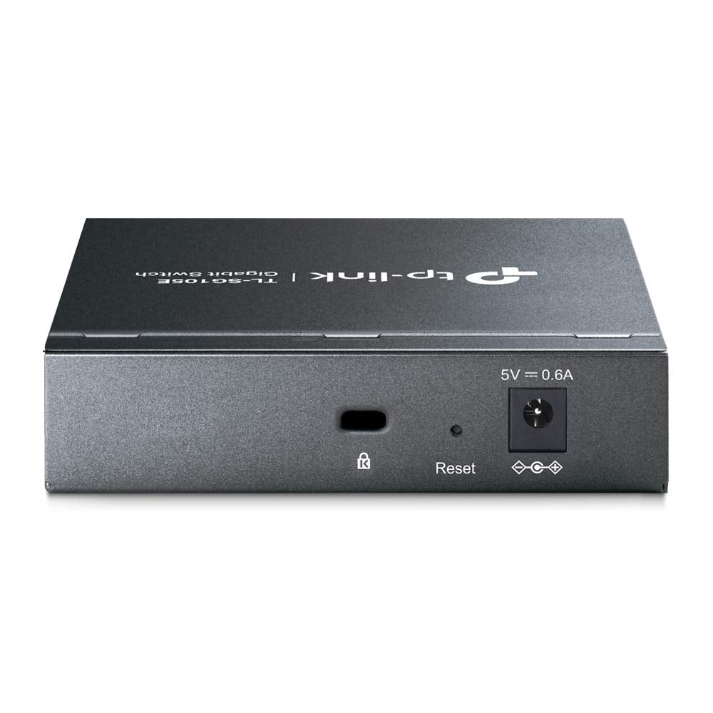 TP-Link 5 Port Gigabit Switch Easy Smart Plug & Play Desktop/Wall-Mount Sturdy Metal w/Shielded Ports Support QoS, Vlan, IGMP and Link Aggregation (TL-SG105E)