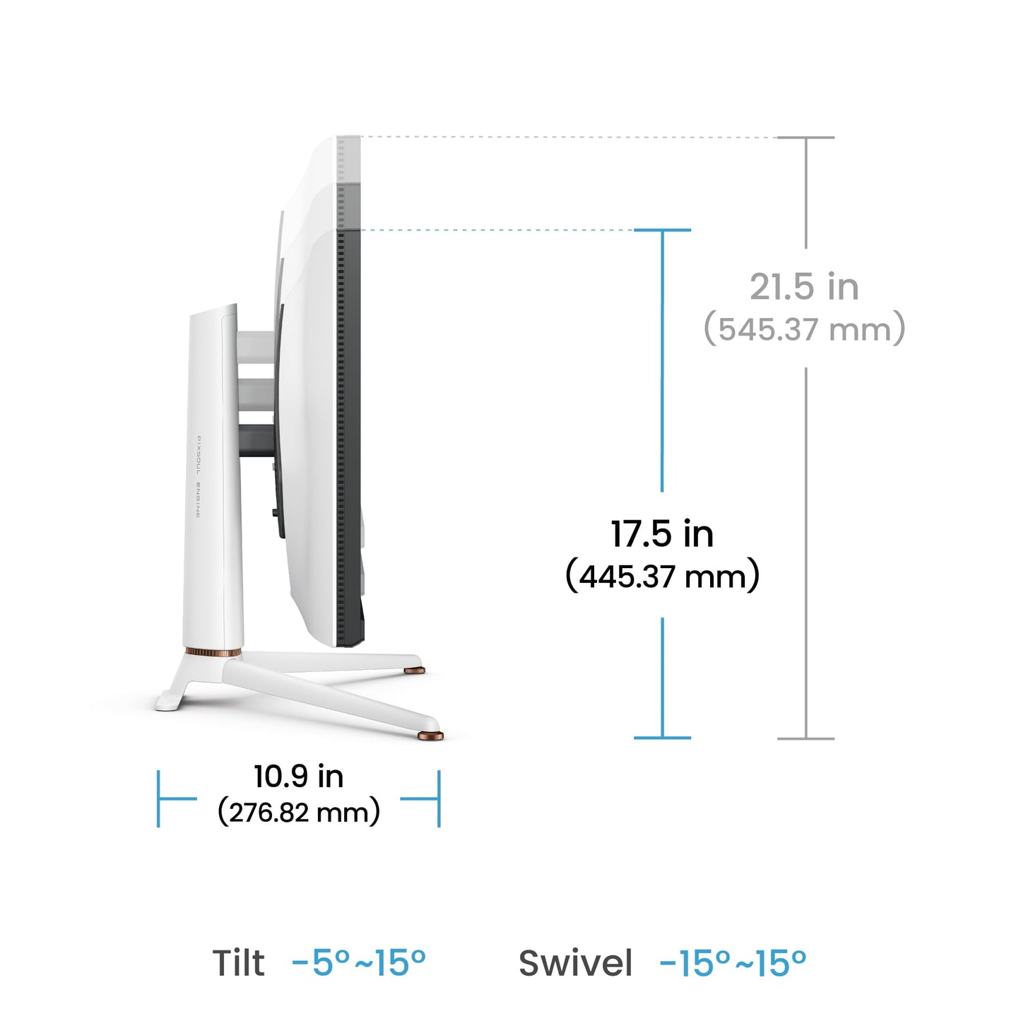 BenQ MOBIUZ EX271Q 27” 2K QHD 180Hz Gaming Monitor, 1ms GtG, AMD FreesSync Premium, DP 1.4, HDMI 2.0, 65W USB-C, 95% P3, Height Adjust, KVM, AI Color Adjustment, Remote Controller (White)
