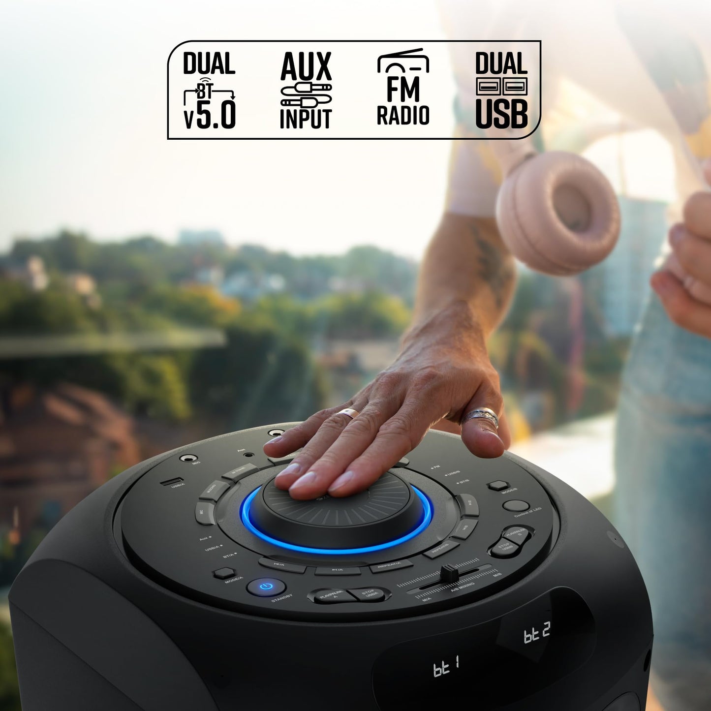 ZEBRONICS Knock Pro Party DJ Speaker